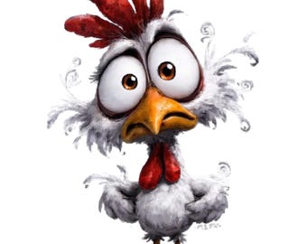 Juego de 5 pegatinas de pollo, 5 piezas, pegatinas divertidas para coche, pollo loco, 9 x 9 cm