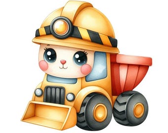 Set di 9 adesivi per veicoli da costruzione, 5 pezzi, adesivi per auto, escavatore, decorazioni per la cameretta dei bambini, vinile, impermeabili, regalo per ragazzi, cantiere, confezione multipla, camion, 9 x 9 cm