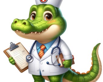 7 adesivi per infermieri, adesivi per auto con animali da safari, adesivi regalo per professione infermieristica, impermeabili, per laptop, grazie, fumetti medici, 9 x 9 cm