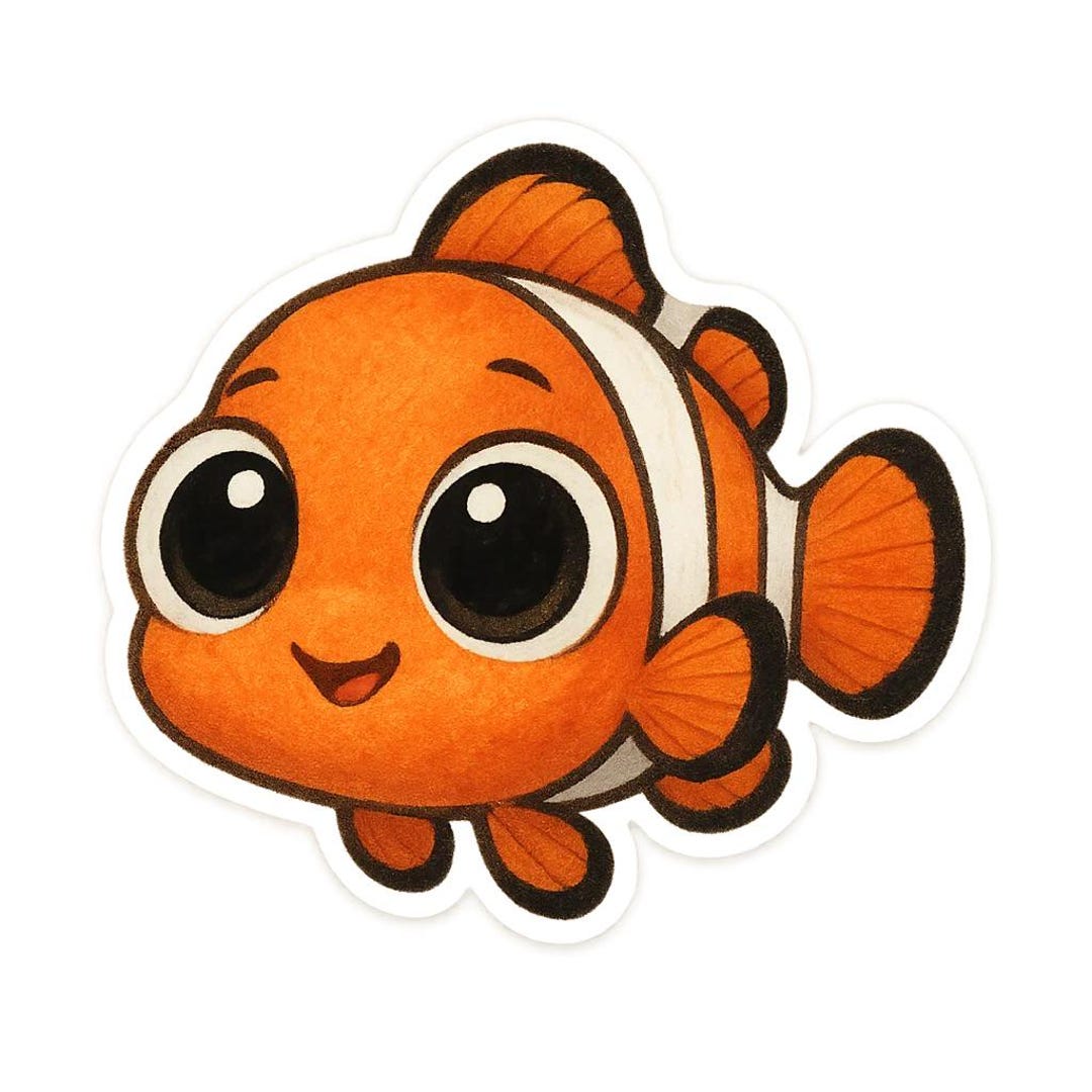 3x Anemonefish Stickers, Colorful Clownfish Stickers, Sea Animals ...