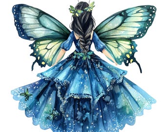 Lot de 9 autocollants féeriques (5 pièces), autocollants papillon pour voiture, jolis autocollants en vinyle, imperméables, décoration pour chambre d'enfant, cadeau pour filles, magiques, 9 x 9 cm