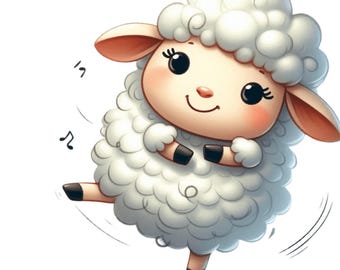 Juego de 7 pegatinas de ovejas, 7 piezas, divertidas pegatinas para coche, decoración de animales con humor, 9 x 9 cm