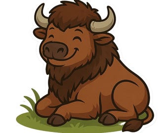 3 adesivi bisonte, adesivi fauna selvatica, motivo animale potente, impermeabili per auto, laptop, natura, arredamento western, 9 x 9 cm