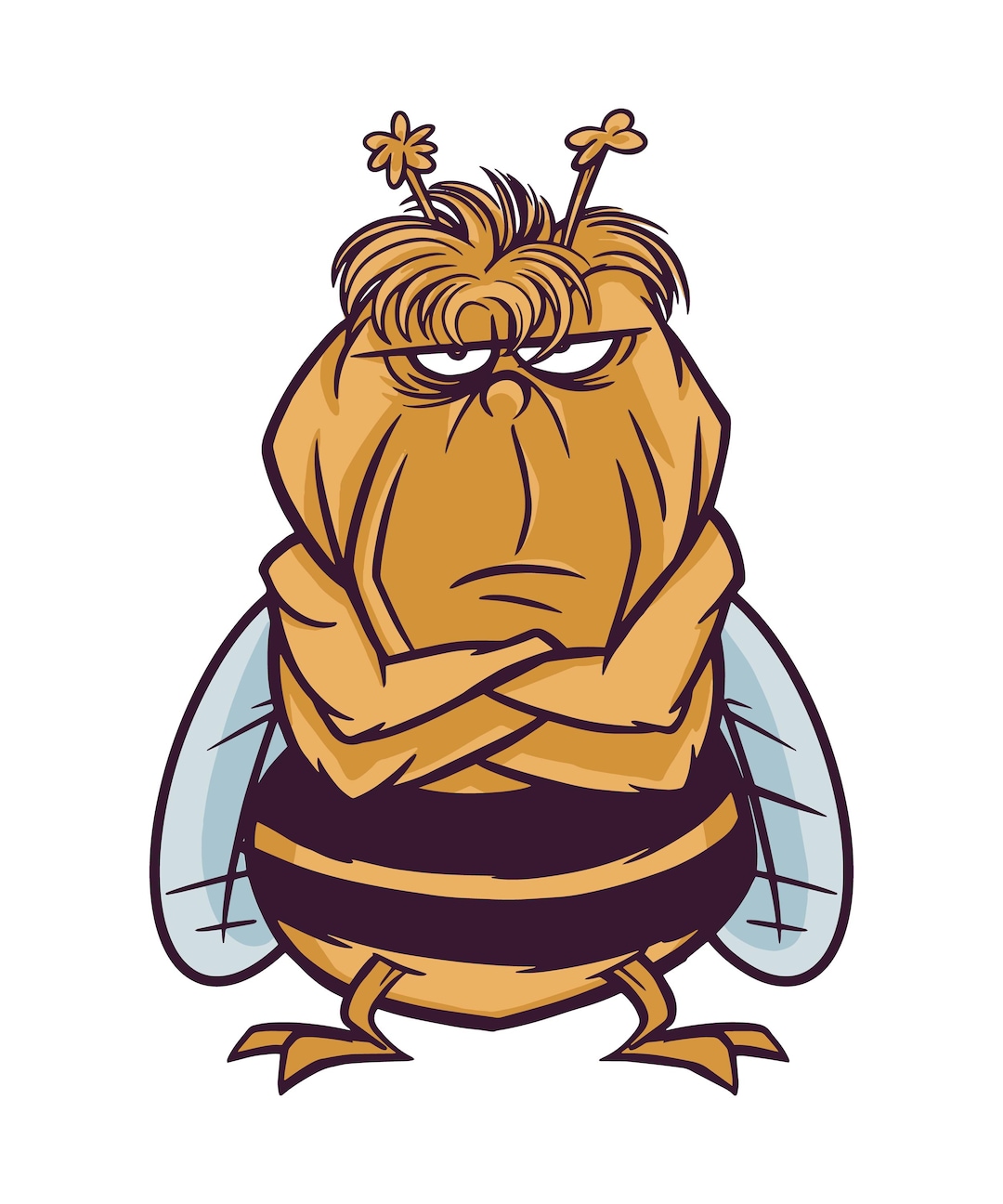 10x Angry Bee Sticker Set, 10 Pieces, 9 X 9 Cm, Car Stickers, Funny ...