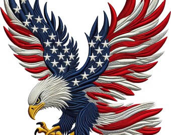 4 pegatinas de águila patriótica para coche, diseño de bandera, símbolo de la libertad, regalo para exteriores, vinilo de 9 x 9 cm