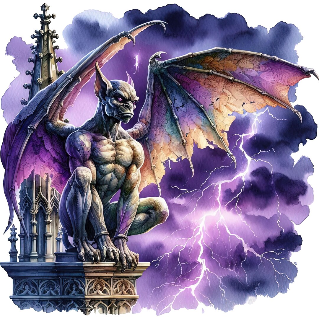 8x Gothic Gargoyle Sticker Set, 5 Pieces, 9 X 9 Cm, Car Stickers ...