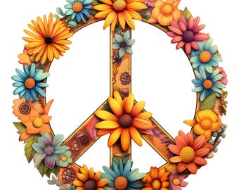 3 pegatinas con símbolos hippies, 3 diseños diferentes | Paz y amor | Pegatinas para coche de 9 x 9 cm | Resistentes a la intemperie | Regalo retro