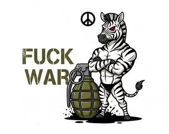 3X Fuck War Sticker Set (3 pieces): Car stickers, peace, anti-war, 9 x 9 cm