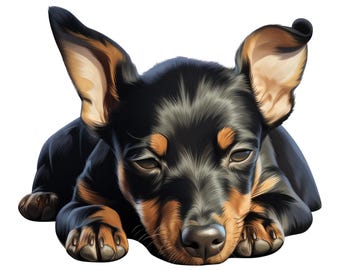 7 adesivi carini a forma di cane addormentato, adesivi per auto, adesivi in vinile carini, decorazione per laptop, regalo impermeabile per amanti dei cani, motivo animale, 9 x 9 cm