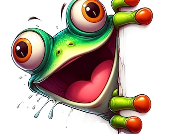 Juego de 6 pegatinas de animales (6 piezas): divertidas, originales, ingeniosas, 9 x 9 cm