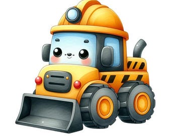 Set di 9 adesivi per veicoli da costruzione, 5 pezzi, adesivi per auto, escavatore, decorazioni per la cameretta dei bambini, vinile, impermeabili, regalo per ragazzi, cantiere, confezione multipla, camion, 9 x 9 cm