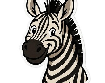 3 adesivi zebra, simpatici adesivi zebra, motivo animale, impermeabili, per auto, laptop, safari, decorazioni africane, 9 x 9 cm