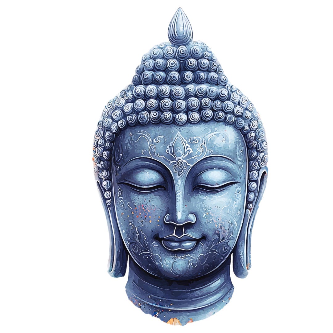 7x Buddha Sticker Set (7 Pieces, 9 X 9 Cm): Watercolor Car Stickers ...