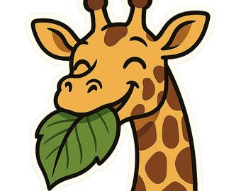 3 adesivi giraffa, simpatici adesivi giraffa, motivo animale, impermeabili per auto, laptop, safari, decorazioni africane, 9 x 9 cm