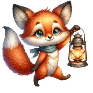 Set di 8 adesivi Fox (5 pezzi) con adesivi per auto lanterna Saint Martin 9 x 9 cm