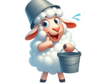 Juego de 7 pegatinas de ovejas, 7 piezas, divertidas pegatinas para coche, decoración de animales con humor, 9 x 9 cm