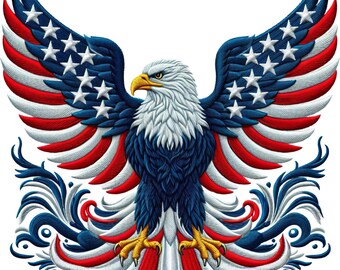 4 pegatinas de águila patriótica para coche, diseño de bandera, símbolo de la libertad, regalo para exteriores, vinilo de 9 x 9 cm