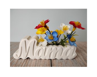 DIY Mama Vase Craft Kit: Plaster Painting Activity for Kids, Mother's Day Gift