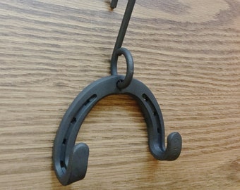 Campfire Tripod hook/ handle / handle, (1) DO Lid LIfter, double hooked for dutch oven handle & bale, incl. strong S hook