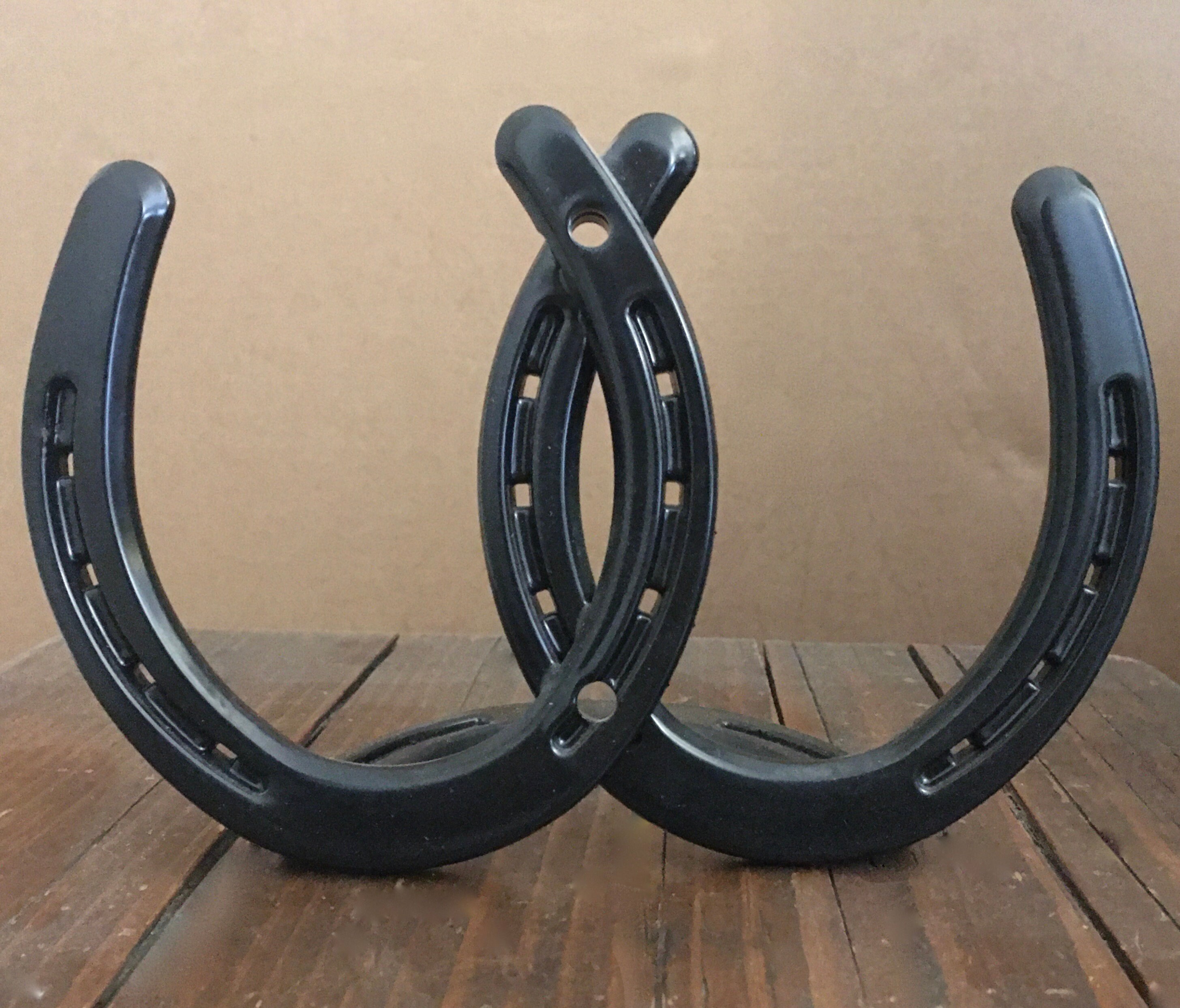 Linked double horseshoes standing IN STOCK 6th 2015 Etsy
