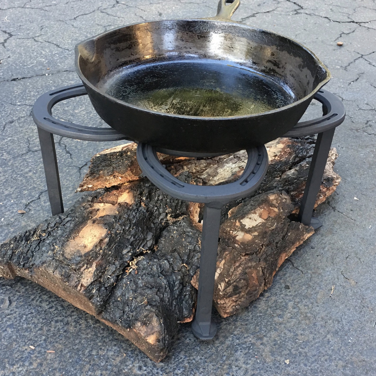 Firepit Insert Stand 4 Legs Open Fire Cooking Bushcraft Etsy UK