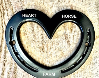 Mother's Day heart, mother birthday, wall hanging, engraved gift, for horse lover equestrian