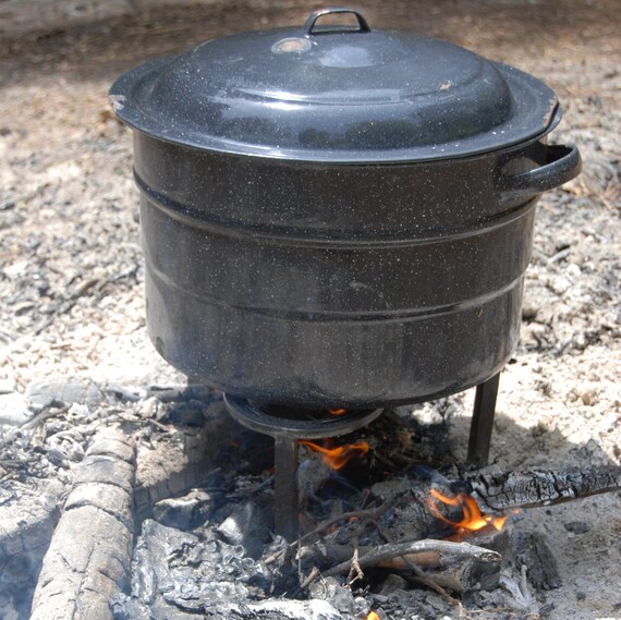 Campfire Pot Stand Heavy Duty Wood Open Fire Campfire Etsy