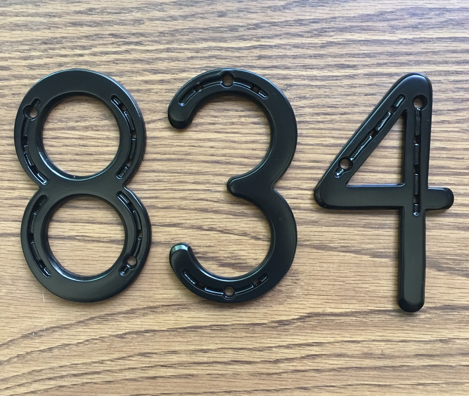 HORSESHOE HOUSE NUMBERS Metal Address Sign 5 Tall Etsy