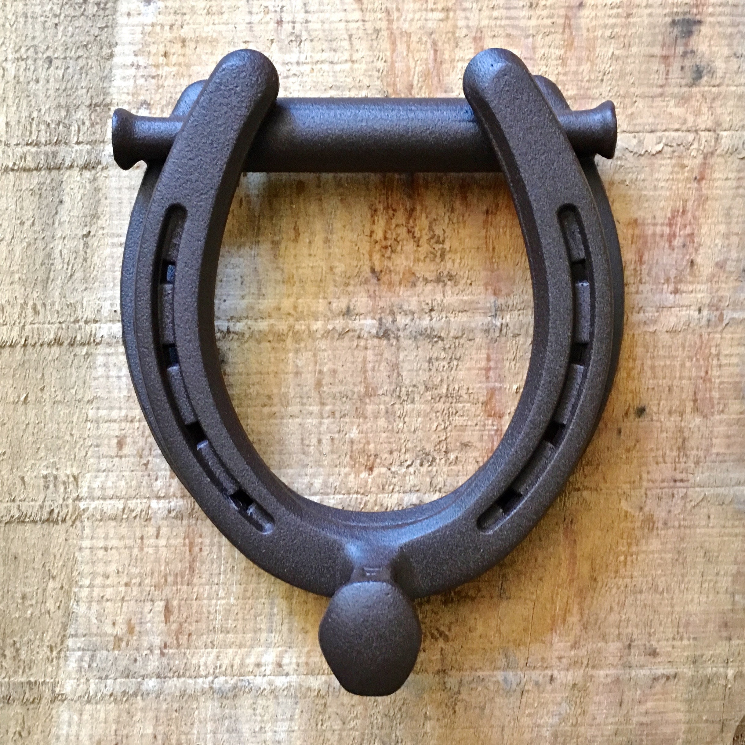 Horseshoe door knocker front door home decor from real Etsy
