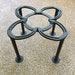 Firepit insert stand, 4 legs, open fire cooking, 15' diameter, heavy duty for 12 qt. Lg dutch ovens & 17-20' skillets, outdoor kitchen 