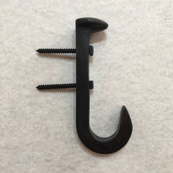 Railroad Spike Hook 1 Industrial Look Curtain Rod Home Etsy