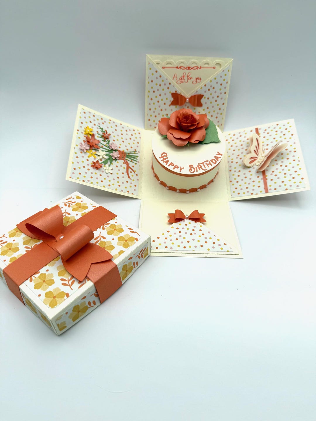 Explosion Box, Flowers, Butterfly, Birthday Cake. - Etsy