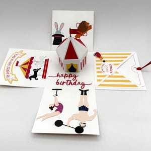 Explosion box, card, gift for birthday celebration.