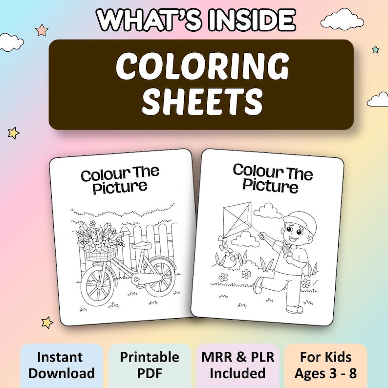 Kids Learning Activities Bundle | 55,300+ Educational Kids Resources Coloring Books, Worksheets (PLR, MRR) image 5