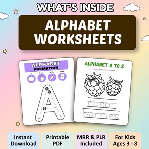 Kids Learning Activities Bundle | 55,300+ Educational Kids Resources Coloring Books, Worksheets (PLR, MRR) image 4