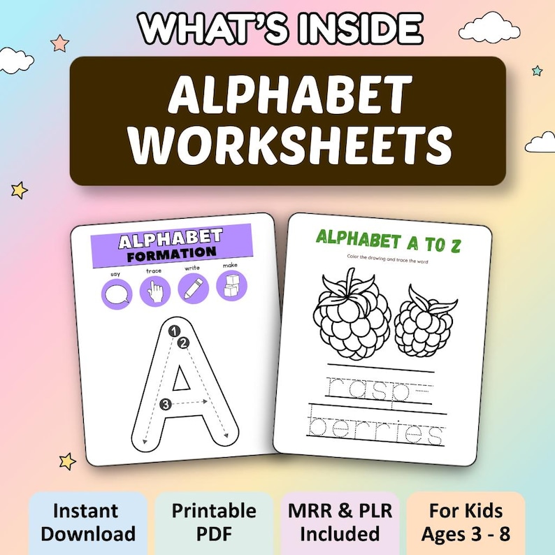Kids Learning Activities Bundle | 55,300+ Educational Kids Resources Coloring Books, Worksheets (PLR, MRR) image 4