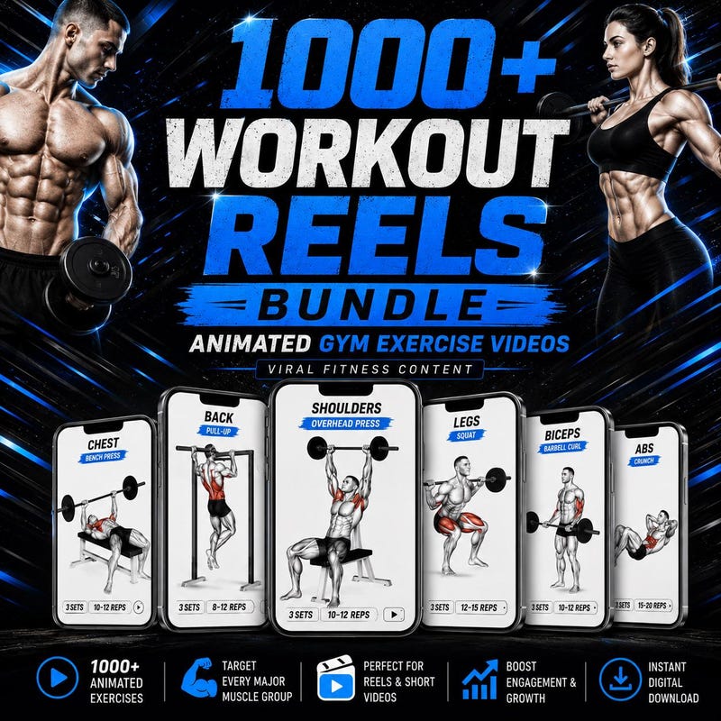 Fitness Workouts Reels - Etsy