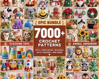 7000+ Amigurumi Crochet patterns Mega Bundle