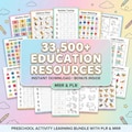 Kids Learning Activities Bundle | 35,500+ Educational Kids Resources Coloring Books, Worksheets (PLR, MRR) product logo
