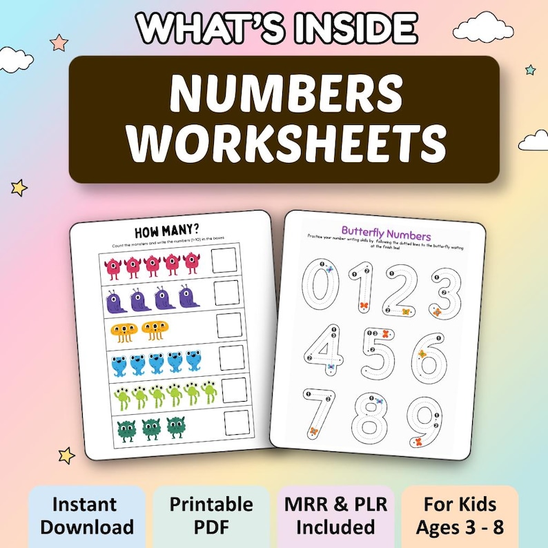Kids Learning Activities Bundle | 55,300+ Educational Kids Resources Coloring Books, Worksheets (PLR, MRR) image 6