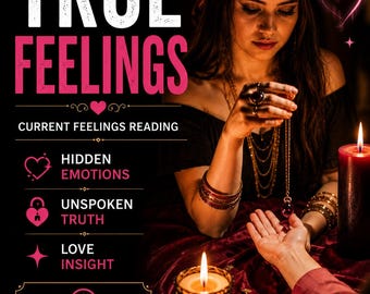 Leitura de Tarot dos Verdadeiros Sentimentos | Leitura de Tarot na Mesma Hora | Sentimentos Atuais, Emoções Ocultas e Uma Visão Sincera do Amor