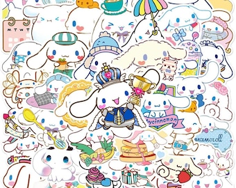 40pcs Kawaii Cinna-moroll Stickers Vinyl Decals for Water Bottle Laptop, Gifts ,Kids