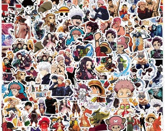 200 Pieces Kids Manga Stickers Mixed Pack- Movie Waterproof Vinyl Decals