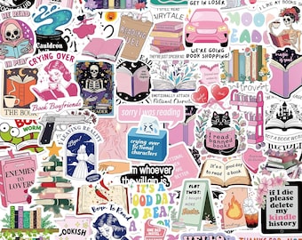 200PCS Book Stickers ,Vinyl Waterproof Water Bottle Decals for Laptop, Water Bottle, Gifts.