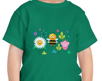 Garden Friends: Soft cotton short and long sleeve infant and toddler tees.