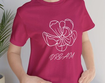 Minimalist Floral Dream Collection, Embroidered Crewneck, Soft Cotton Tee, Racerback Tank, Botanical Line Art