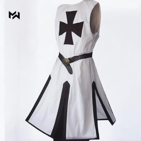 Medieval Knight Templar Surcoat Tunic Crusader Costume Cotton Tabard Larp Cosplay Reenactment