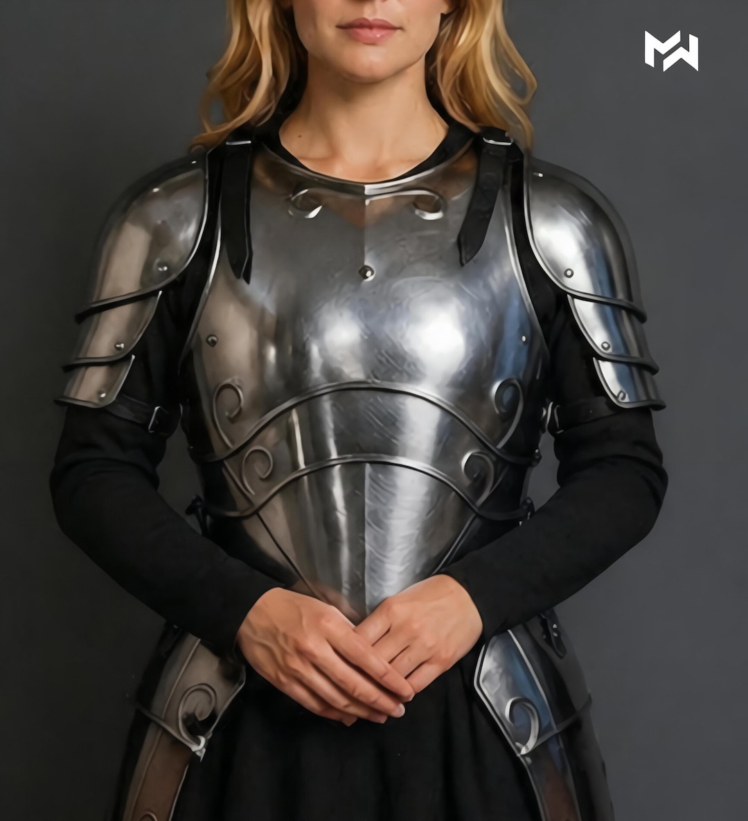 Women Medieval Cuirass Armor | Steel Breastplate Pauldrons Set | Female ...