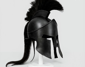 Greek Spartan Helmet Corinthian Warrior Armor Helmet Ancient Greek Leonidas Costume Helmet for Cosplay LARP
