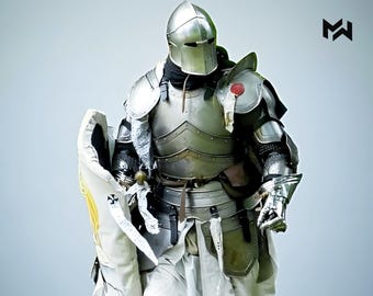 Handmade Barbute Full Steel Armor Suit | Medieval Knight Cosplay LARP Set